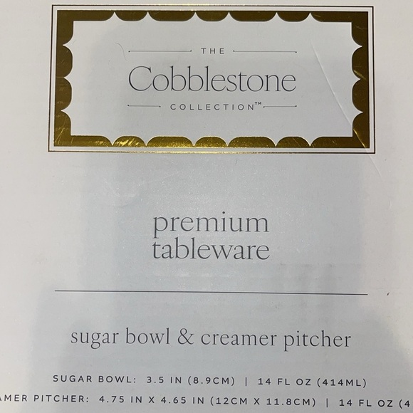 The Cobblest Collection Sugar Bowl & Creamer Pitcher - Picture 5 of 5